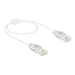 Delock - Patch kabel - RJ-45 (M) do RJ-45 (M) - 50 cm - UTP - CAT 6 - neobsahuje halogen - bílá