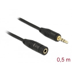 Delock - Prodlužovací šňůra audio - mini-phone stereo 3.5 mm se zdířkami (female) do mini-phone stereo 3.5 mm s piny (mal… 83762
