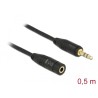 Delock - Prodlužovací šňůra audio - mini-phone stereo 3.5 mm se zdířkami (female) do mini-phone stereo 3.5 mm s piny (mal… 83762