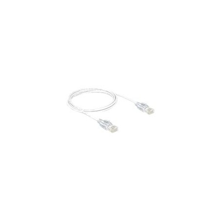 Delock - Patch kabel - RJ-45 (M) do RJ-45 (M) - 2 m - UTP - CAT 6 - provedení bez hrbolků - bílá