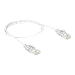 Delock - Patch kabel - RJ-45 (M) do RJ-45 (M) - 1 m - UTP - CAT 6 - neobsahuje halogen - bílá