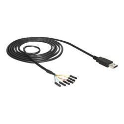 Delock Converter USB 2.0 Serial-TTL 6 pin pin header connector individually 1.8 m (5 V) - Sériový adaptér - USB - sériový