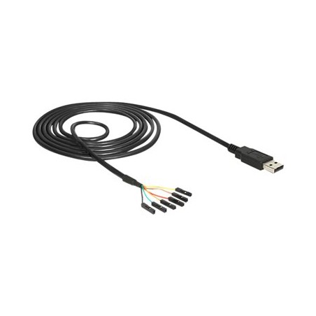 Delock Converter USB 2.0 Serial-TTL 6 pin pin header connector individually 1.8 m (5 V) - Sériový adaptér - USB - sériový