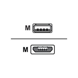 Delock EASY-USB - Kabel USB - Micro USB typ B (M) do USB (M) - 50 cm - 90° konektor