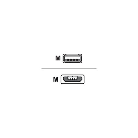 Delock EASY-USB - Kabel USB - Micro USB typ B (M) do USB (M) - 50 cm - 90° konektor