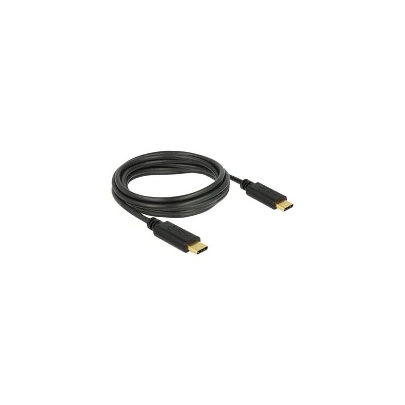 Delock - USB kabel - 24 pin USB-C (M) do 24 pin USB-C (M) - USB 2.0 - 3 A - 3 m - černá