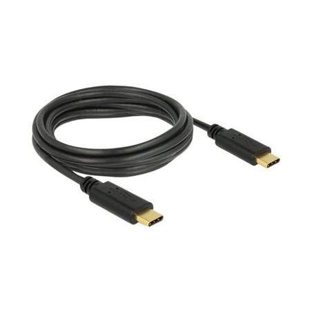 Delock - USB kabel - 24 pin USB-C (M) do 24 pin USB-C (M) - USB 2.0 - 3 A - 3 m - černá