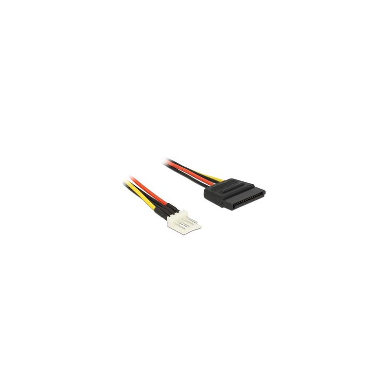 Delock - Elektrický kabel - 4 pinový mini-napájecí konektor (M) do SATA napájení (M) - 24 cm