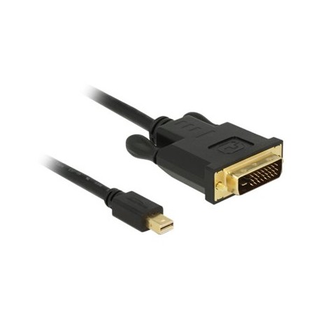 Delock - Kabel adaptéru - jeden spoj - Mini DisplayPort (M) do DVI-D (M) - DisplayPort 1.1 - 5 m - pasivní, křídlové šrouby