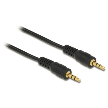 Delock - Audio kabel - mini-phone stereo 3.5 mm s piny (male) do mini-phone stereo 3.5 mm s piny (male) - 2.5 m - černá