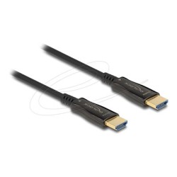 Delock - High Speed - HDMI kabel - HDMI s piny (male) do HDMI s piny (male) - 5 m - hybridní med/optické vlákno - cerná
