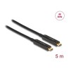 Delock - USB kabel - 24 pin USB-C (M) do 24 pin USB-C (M) - DisplayPort 1.2 - 5 m - Active Optical Cable (AOC), podpora 4K60 Hz