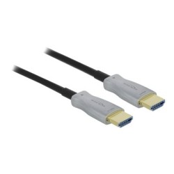 Delock - HDMI kabel - HDMI s piny (male) do HDMI s piny (male) - 100 m - optické vlákno - černá - Active Optical Cable (AOC)