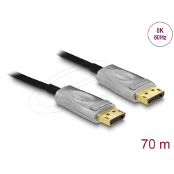 Delock - Kabel DisplayPort - DisplayPort (M) s jazýčkem do DisplayPort (M) s jazýčkem - DisplayPort 1.4 - 70 m - neobsahuje