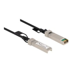 Delock - Kabel pro přímé připojení - SFP+ (M) do SFP+ (M) - 3 m - 5 mm - diaxiální - SFF-8431/SFF-8432 - pasivní - černá