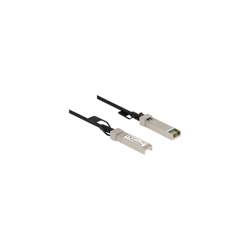 Delock - Kabel pro přímé připojení - SFP+ (M) do SFP+ (M) - 3 m - 5 mm - diaxiální - SFF-8431/SFF-8432 - pasivní - černá