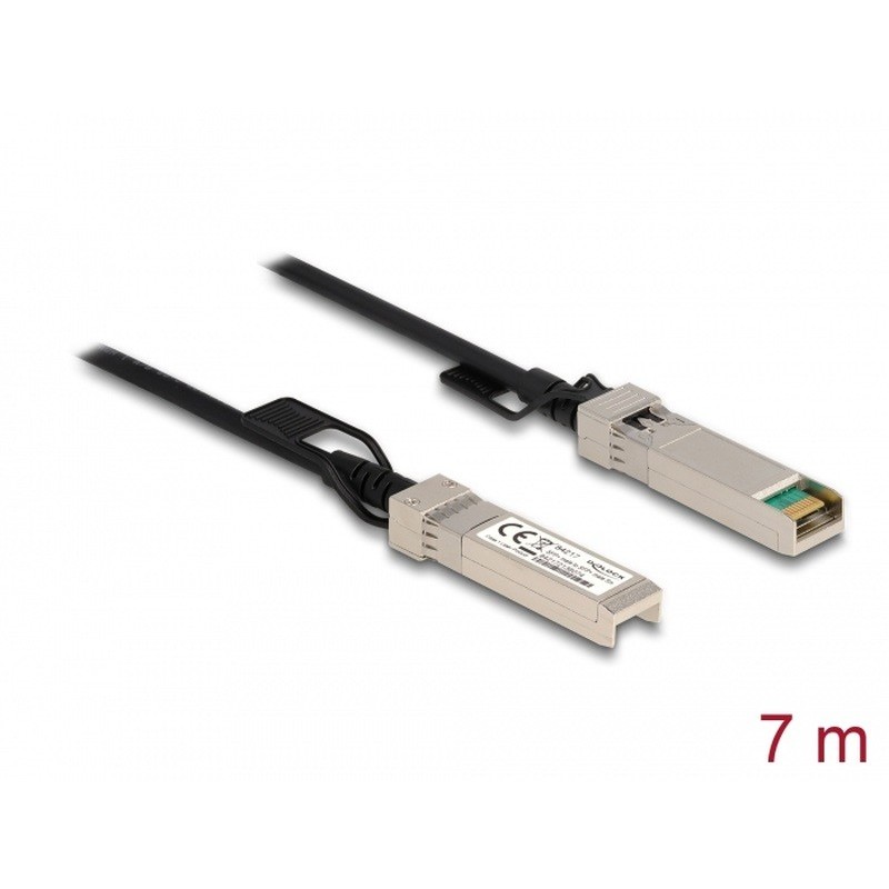 Delock - Kabel pro prímé pripojení - SFP+ do SFP+ - 7 m - diaxiální - pasivní - cerná