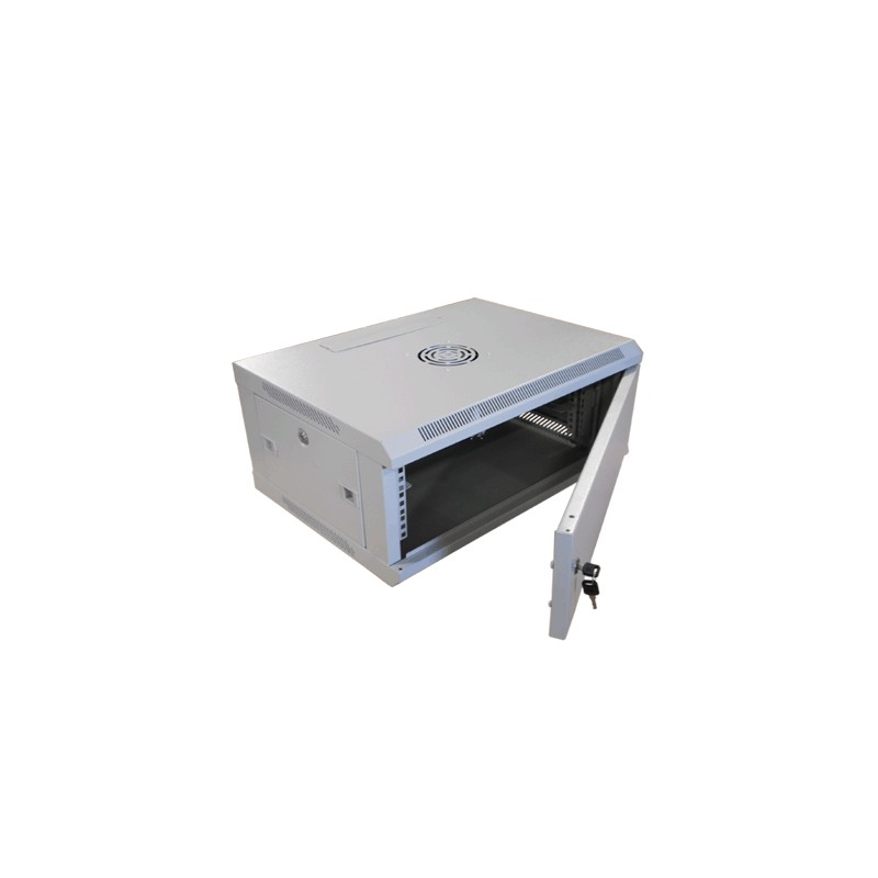 Datacom 19"rozv.jednodílný 4U/ hl.450mm plechové dveře