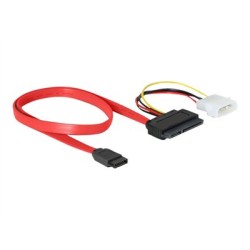 Delock SATA All-in-One cable - Kabel SATA - Serial ATA 150/300 - 4 pinové interní napájení, SATA do SATA combo (F) - 50 cm 84230