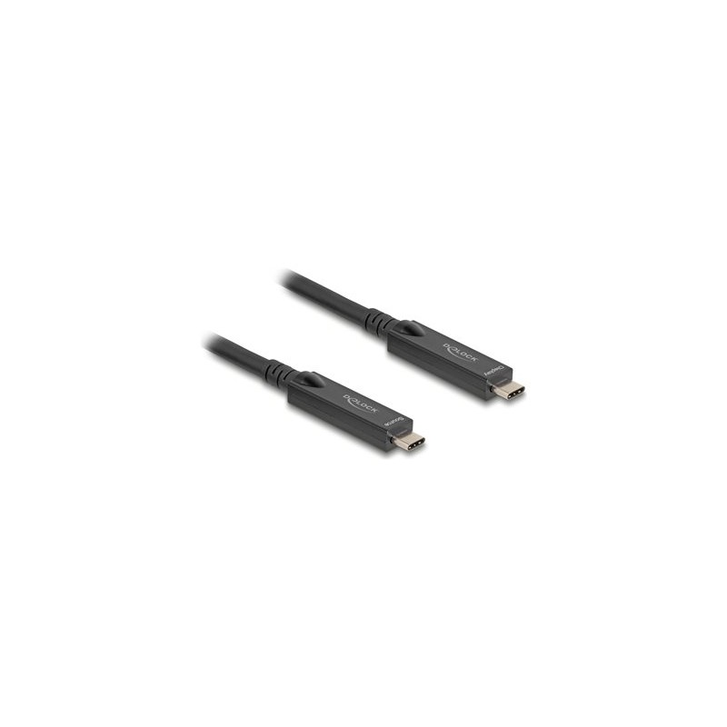 Delock - USB kabel - 24 pin USB-C (M) do 24 pin USB-C (M) - USB 2.0 - 20 V - 3 A - 3 m - Active Optical Cable (AOC), USB Power