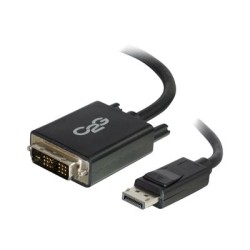 C2G 1m DisplayPort to Single Link DVI-D Adapter Cable M/M - DP to DVI - Black - Kabel DisplayPort - jeden spoj - DisplayPort