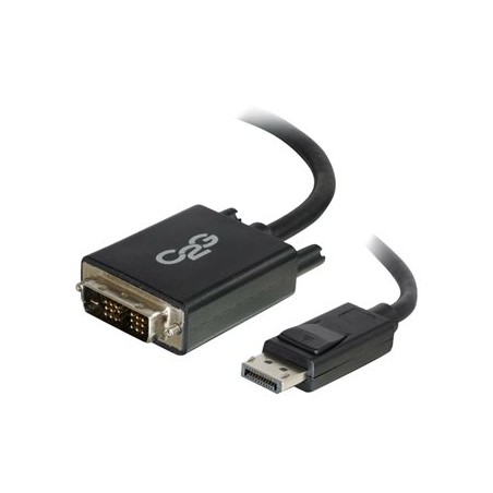 C2G 1m DisplayPort to Single Link DVI-D Adapter Cable M/M - DP to DVI - Black - Kabel DisplayPort - jeden spoj - DisplayPort