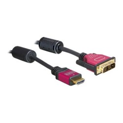 Delock - Kabel adaptéru - jeden spoj - HDMI s piny (male) do DVI-D s piny (male)