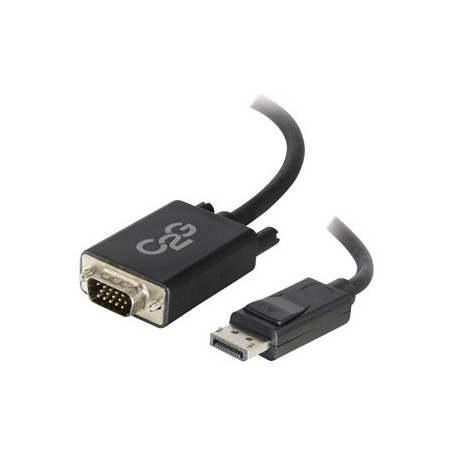 C2G 1m DisplayPort to VGA Adapter Cable - DP to VGA - Black - Kabel DisplayPort - DisplayPort (M) do HD-15 (VGA) (M) - 1 m