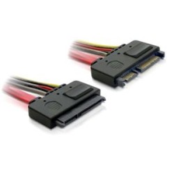 Delock - Prodlužovací kabel SATA - Serial ATA 150/300/600 - SATA combo (M) do SATA combo (F) - 20 cm 84362