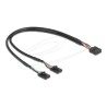 Delock - USB interní kabel - 4kolíkový header USB 2.0 (F) do USB záhlaví 10 pinu (M) - 30 cm - cerná