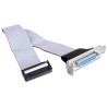 Delock Low Profile Slot Bracket 1 x Parallel - Paralelní panel - DB-25 (F) do IDC 25 pinů (F) - 22 cm