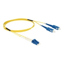 Delock - Síťový kabel - jednoduchý režim LC (M) do jednoduchý režim SC (M) - 1 m - optické vlákno - 9 / 125 mikron - OS2
