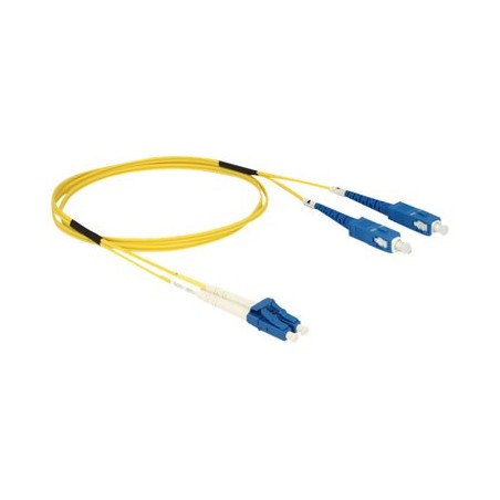 Delock - Síťový kabel - jednoduchý režim LC (M) do jednoduchý režim SC (M) - 1 m - optické vlákno - 9 / 125 mikron - OS2