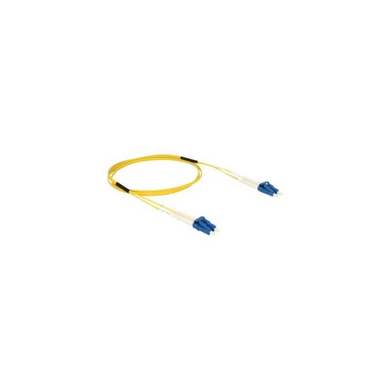 Delock - Síťový kabel - jednoduchý režim LC (M) do jednoduchý režim LC (M) - 1 m - optické vlákno - 9 / 125 mikron - OS2