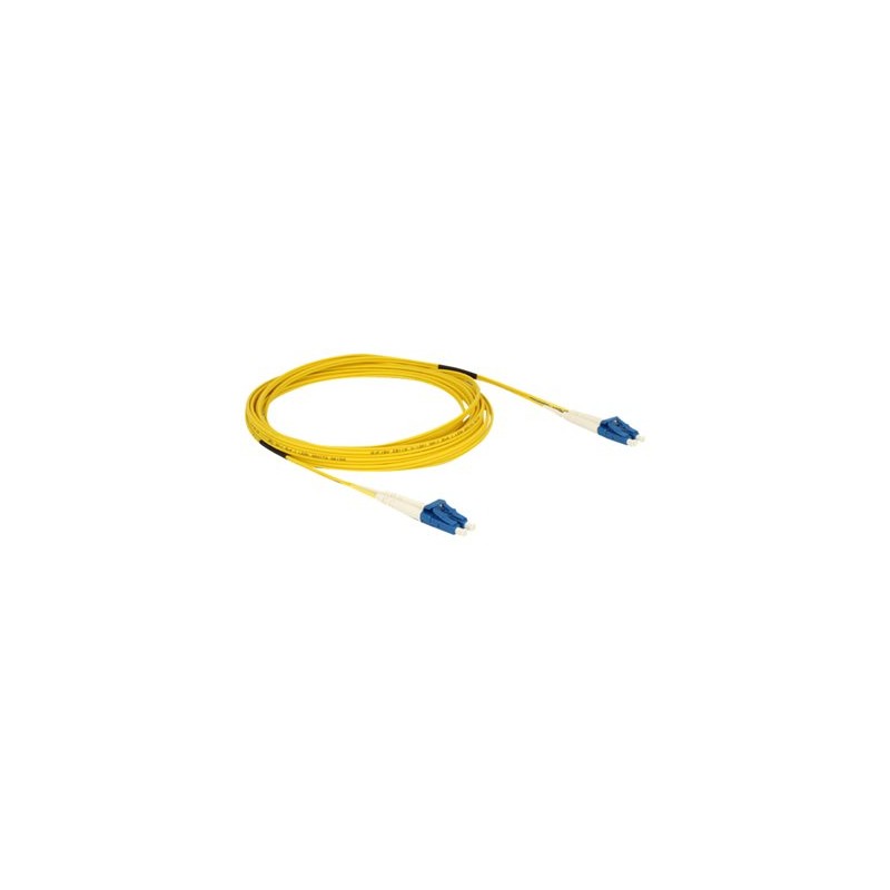 Delock - Síťový kabel - jednoduchý režim LC (M) do jednoduchý režim LC (M) - 5 m - optické vlákno - 9 / 125 mikron - OS2