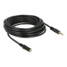 Delock - Prodlužovací kabel náhlavní soupravy - 4 pólový mini jack s piny (male) do 4 pólový mini jack se zdířkami (female) - 5