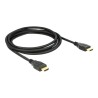 Delock - Kabel HDMI s ethernetem - HDMI s piny (male) do HDMI s piny (male) - 1 m - trojnásobně stíněná kroucená dvoulinka
