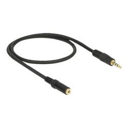 Delock - Prodlužovací šňůra audio - mini-phone stereo 3.5 mm se zdířkami (female) do mini-phone stereo 3.5 mm s piny (mal… 84716