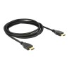 Delock - Kabel HDMI s ethernetem - HDMI s piny (male) do HDMI s piny (male) - 2 m - trojnásobně stíněná kroucená dvoulinka