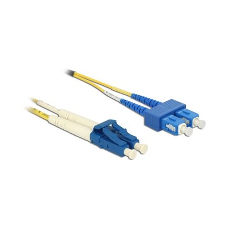 Delock - Sítový kabel - LC Duplex (M) do SC (M) - 3 m - 2 mm - optické vlákno - duplex - 9 / 125 mikron - G.657.A1/OS2