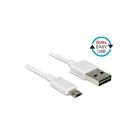 Delock EASY-USB - Kabel USB - Micro USB typ B (M) do USB (M) - USB 2.0 - 2 m - reverzibilní konektor A, reverzibilní mikro