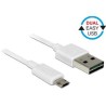 Delock EASY-USB - Kabel USB - Micro USB typ B (M) do USB (M) - USB 2.0 - 2 m - reverzibilní konektor A, reverzibilní mikro