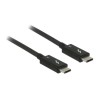 Delock - Kabel Thunderbolt - USB-C (M) do USB-C (M) - USB 3.1 Gen 2 / Thunderbolt 3 / DisplayPort 1.2a - 20 V - 5 A - 50 cm