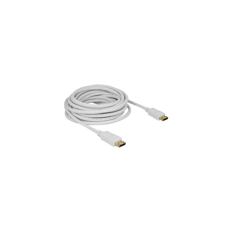 Delock - Kabel obrazovky - DisplayPort (M) do DisplayPort (M) - DisplayPort 1.2 - 7 m - bílá