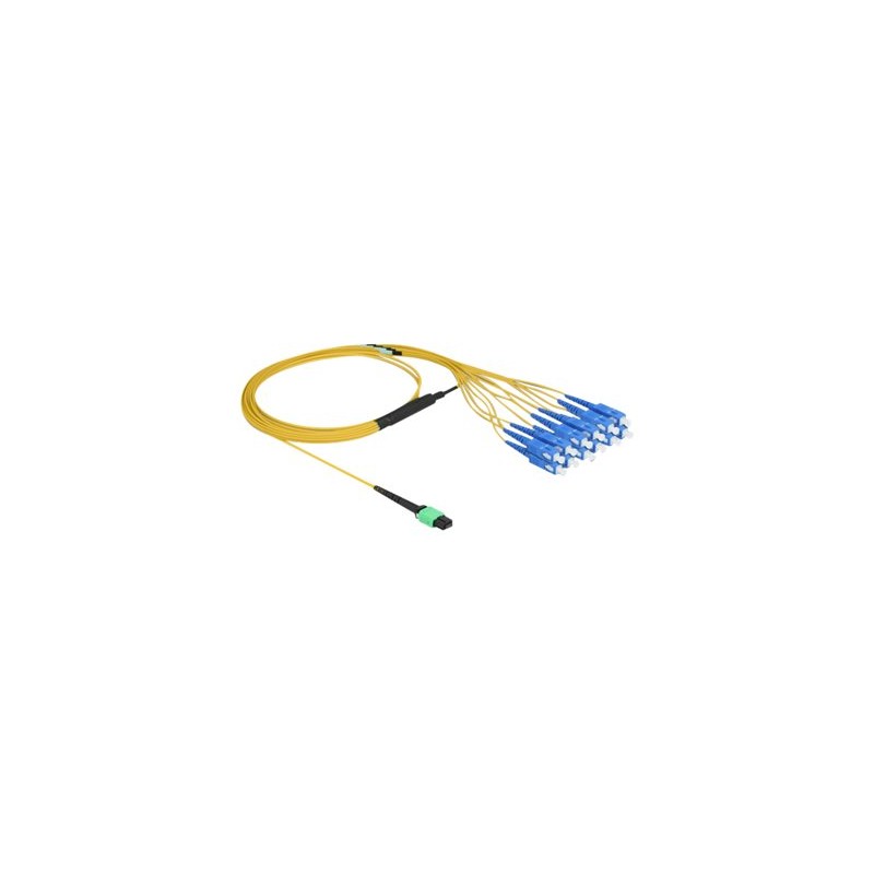 Delock - Výstupní kabel ventilátoru - jednoduchý režim MPO/UPC (F) do jednoduchý režim SC/UPC (M) - 2 m - 3 mm - optické vlákno