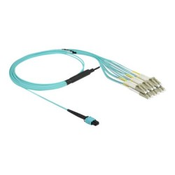 Optical Fiber Cable MPO female to 6 x LC, Optical Fiber Cable MPO female to 6 x LC