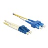 Delock - Sítový kabel - jednoduchý režim LC (M) do jednoduchý režim SC (M) - 10 m - 2 mm - optické vlákno - duplex - 9 / 125