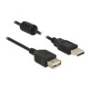 Delock - Prodlužovací šňůra USB - USB (M) do USB (F) - USB 2.0 - 3 m - černá