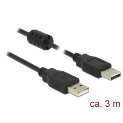 Delock - Kabel USB - USB (M) do USB (M) - USB 2.0 - 3 m - černá