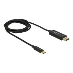 Delock - Kabel adaptéru - 24 pin USB-C s piny (male) do HDMI s piny (male) - 1 m - černá - podporuje 4K